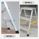 thumbnail image 2 of 4 piezas de cubiertas para pies de escalera, cubiertas para pies de escalera de tijera, cubiertas antideslizantes para pies de escalera, 2 of 6
