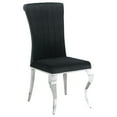 thumbnail image 3 of Betty Velvet Upholstered Dining Side Chair Black (Set of 4), 3 of 11