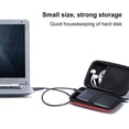 thumbnail image 4 of Sac de Protection pour Disque Dur Mobile 2,5 Pouces Sac de Protection Antichoc Boîte de Disque Dur Accessoires Numériques Rangement Multi-Fonction Rouge, 4 of 5