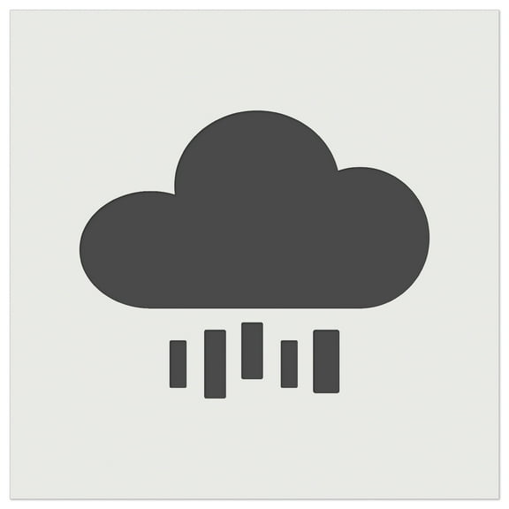 Rain Cloud Solid DIY Cookie Wall Craft Stencil - 5.5 Inch