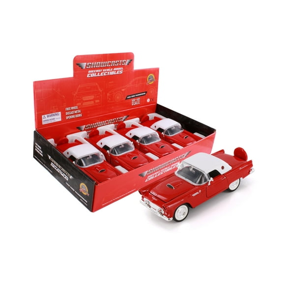 1956 Ford Thunderbird, Red - Showcasts 77312D - 1/24 Scale Diecast Model Car