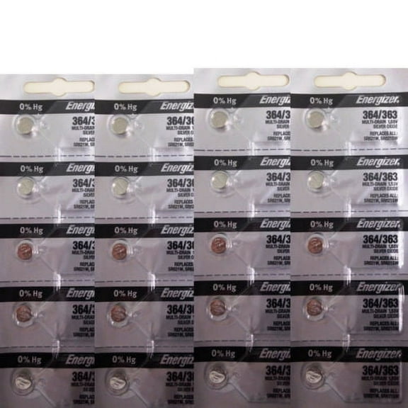 20 Pcs Energizer 364 SR621SW 1.5V Watch Button Battery