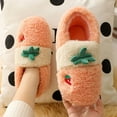 thumbnail image 4 of Vedolay Toddler Girls Boys Winter Warm Slippers Plush Cute Bedroom House Indoor Shoes Pink,34, 4 of 4