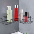 thumbnail image 2 of Corner Shower Shelves Shower Caddy Shelf No Drilling Bathroom Corner Shower Organizer Storage Wall Mounted Shower Bathroom Shelf with 4 Pack Adhesives Storage Organizer for Bathroom Kitchen Dorm, 2 of 11