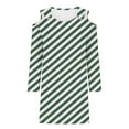 thumbnail image 4 of Wancir Women's Summer Maxi Dresses V Neck Cold Shoulder long Sleeve Casual Loose Long Split Dress, 4 of 5