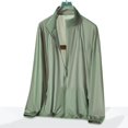 thumbnail image 2 of HaiMao Men Full Zip Sun Protection Jacket Long Sleeve Lightweight Breathable UV Shirts Green XXXL(XXXL), 2 of 7