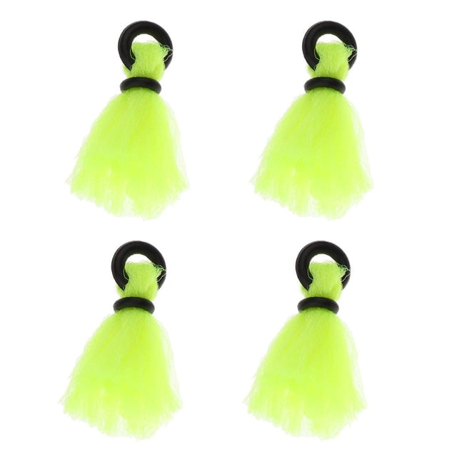 4 Piezas Accesorios de Repuesto perfecl Huelga de Pesca con Mosca Flotadores Nylon Color amarillo
