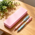 thumbnail image 4 of olkpmnmk Pencil Boxes, Hard Plastic Pencil Box, Large Capacity Stationery Storage Case, Pen Box with Snap-Tight Lid Stackable for Pens Pencils Storage Office Supplies, Classroom Must Have, 4 of 4