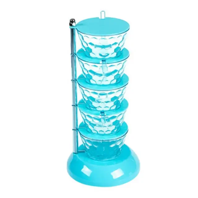 Caja de condimentos giratoria YONGSHENG de nuevo diseño color Azul