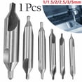 thumbnail image 3 of Fule HSS Combined Center Drill Countersink Bit Mill Tackle Tool Double 1-5mm, 3 of 6