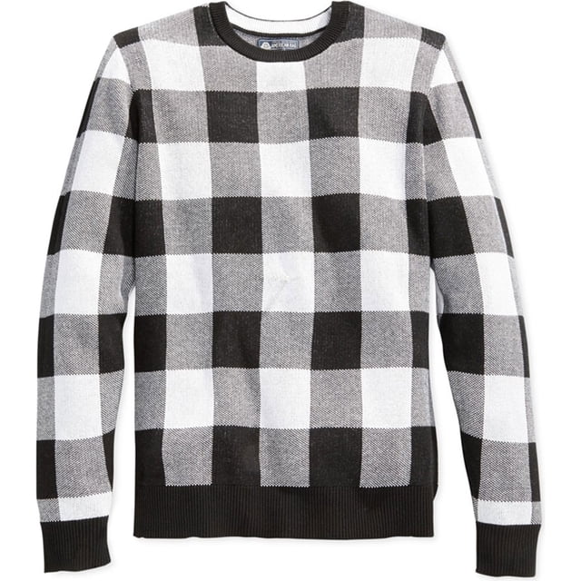 Suéter jacquard para hombre American Rag negro grande Pull-over