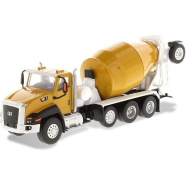Diecast Masters 1:64 Caterpillar CT-660 with McNeilus Bridgemaster Concrete Mixer, Play & Collect Series Cat Trucks & Construction Equipment | 1:64 Scale Model Collectible Model 85632