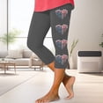 thumbnail image 2 of Xuapaodt INC Women's Casual Stretch Workout Elastic Waist Band Solid Leggings Pants, 2 of 3
