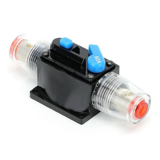 Car Circuit Breaker, Lightweight Manual Reset Switch, Blue Black Fuse Support For Overload Protection Car Audio System Protect Accessory