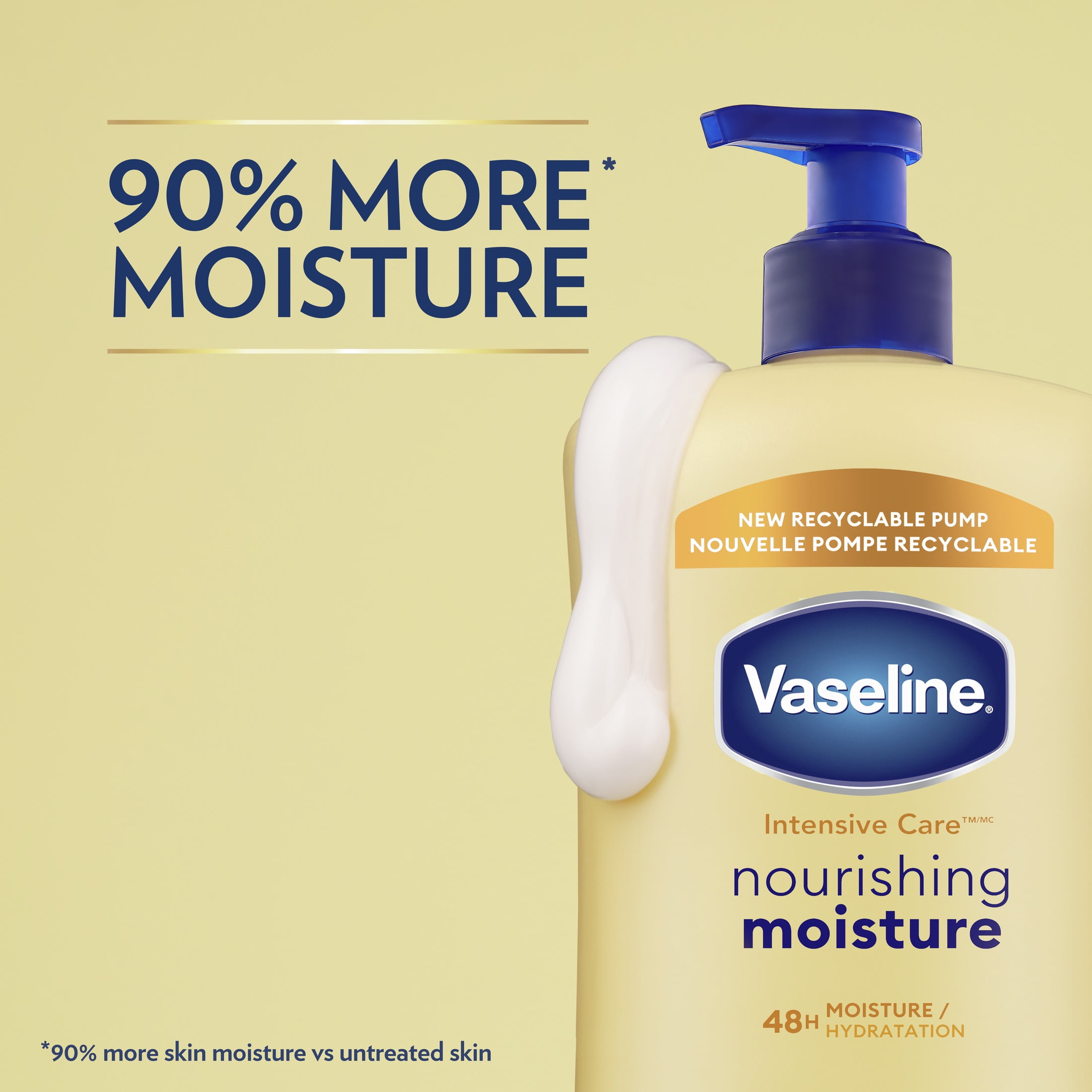 Vaseline Intensive Care Nourishing Moisture Body Lotion for Dry Skin, Lotion Made with Ultra-Hydrating Lipids + Pure Oat Extract for Nourished, Healthy-Looking Skin, 32 fl oz