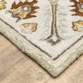 thumbnail image 4 of Oriental Weavers Alfresco Hand-made Wool Area Rug - 28403 - 10' x 13' - in Ivory/ Beige - Vintage Inspired, Hand-Made Wool Rugs, Family, Dining, Living Room Rug, 4 of 5