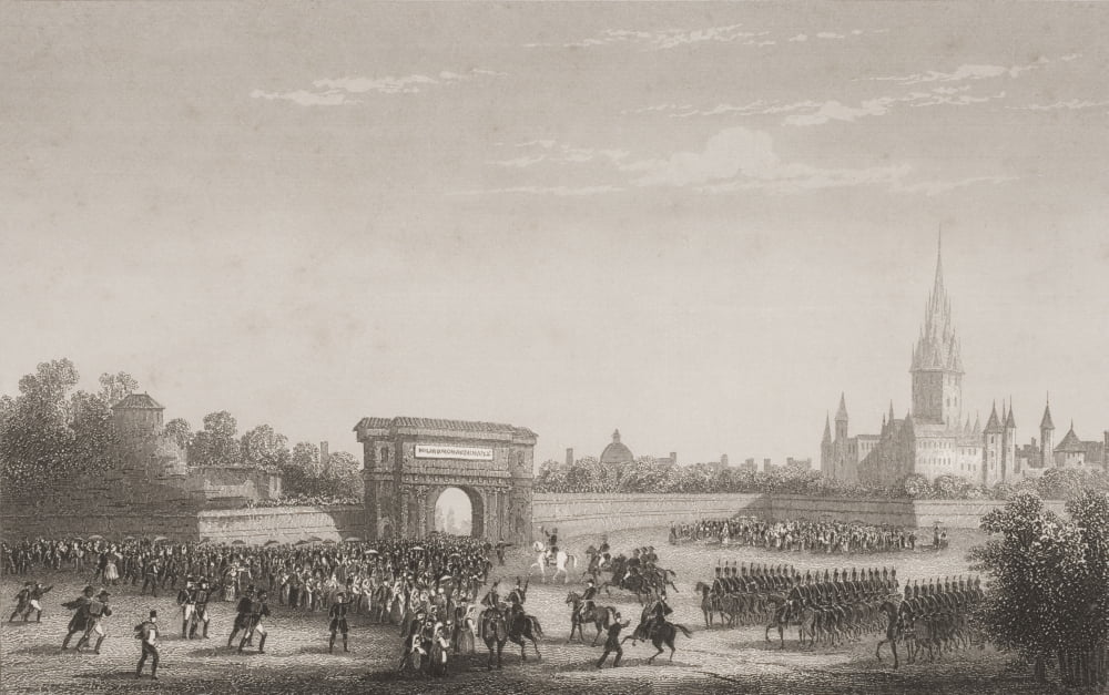 Napoleons Triumphal Entry Into Milan June 2 1800 Engraved By H Bibby After W Corburt From Englands Battles By Sea And Land By Lieut Col Williams The London Printing And Publishing Company Circa 1890S