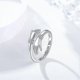 thumbnail image 4 of Hug Ring, Graduation Gift S925 Sterling Silver Adjustable Come to My Arm Inspirational Encourage Rings Hand Open Thumb Ring'Give Me a Hug' Embrace R, 4 of 4