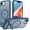 Frosted Matte Navy Blue, variant on MYKOMI for iPhone 16E case: [fit for Magsafe] Strong Magnetic & Invisible Stand, Military-Grade Drop Protection with Screen Protector, Adjustable Kickstand Frosted Translucent Matte Phone Case
