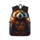 thumbnail image 1 of Disketp Prairie Meditating Raccoon Mochila Ligera Clásica con Múltiples Bolsillos, Mochila Casual para Hombre y Mujer, Ideal para Escuela, Trabajo y Viajes, 1 of 6
