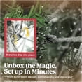 thumbnail image 5 of JERFIT 6ft Pre-Lit Snow Flocked Artificial Christmas Tree with Foldable Metal Stand, Fire Retardant, Full Hinged Branches for Easy Setup, Green & White, 5 of 6