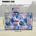 thumbnail image 5 of Psesaysky Washable Golf Cart Seat Covers Blue Palm Leaves Golf Cart Seat Blanket with 4 Pockets and Handle, Tropical Portable and Universal Fit for EZGO, Yamaha, Club Car & other 2 Person Seats, 5 of 8
