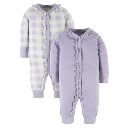 

Modern Moments by Gerber Baby Girl Coveralls 2-Pack (Newborn-24 Months)
