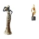 thumbnail image 1 of Figura africana, figura de escritorio, estatua de dama tribal, escultura de arte abstracto, material de resina, coleccionable único, adecuado para el, 1 of 8