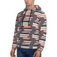 thumbnail image 2 of Hoodies for Men - stack books cute vintage print Long Sleeve Comfrt Men'S Fashion Hoodies & Sweatshirts, Sweatshirts for Men Hoodies Pullover Clothing Clothes with Pouch, 2 of 7