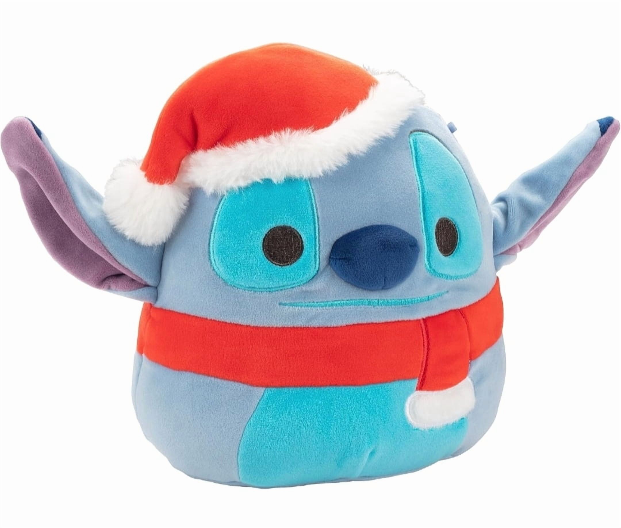 9 Inch Disney Stitch in Santa Hat and Scarf Christmas Original Squishmallows Plush