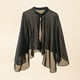 thumbnail image 3 of Kimono de gasa Colcomx para mujer cubrir playa Negro, 3 of 6