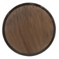 thumbnail image 6 of Transitional Decor Round Wall Mirror 17.5x17.5 Inch Mirror Surface Dark Brown Mango Wood Frame, 6 of 13