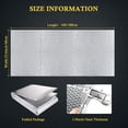 thumbnail image 3 of HWZWT Inch Aluminum Foil Bubble Insulation Foam Window Insulation Kit Radiant Barrier ft Summer Insulation Windows 23, 3 of 5