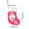 thumbnail image 4 of Xuniizn Christmas Stockings Bulk, Assorted Festive Xmas Stockings for Fireplace Mantel Decor, Traditional Holiday Ornaments, Christmas Decorations for Home, Cloth, 4 of 7