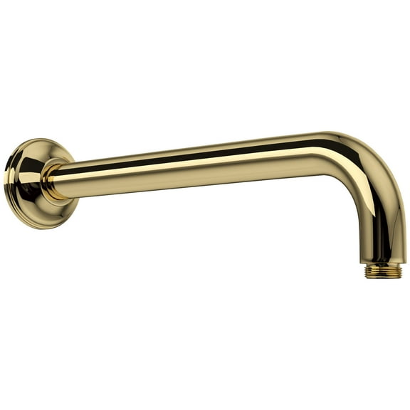 Rohl 1455/12 Michael Berman 12-1/4" Wall Mounted Shower Arm And Flange - Brass