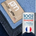 thumbnail image 5 of Poyet Motte Aubisque Heavyweight 100% Wool All Natural Blanket, Full/Queen Size, Navy/Blue, 5 of 9