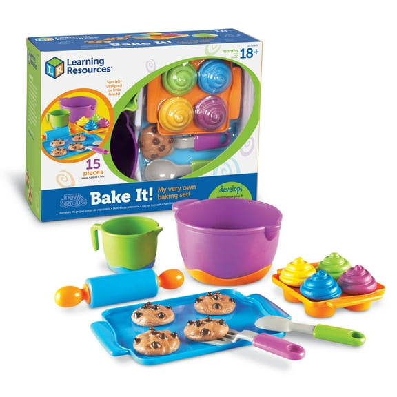 Learning Resources New Sprouts Bake It!, Play Food, Ages 18 Months  