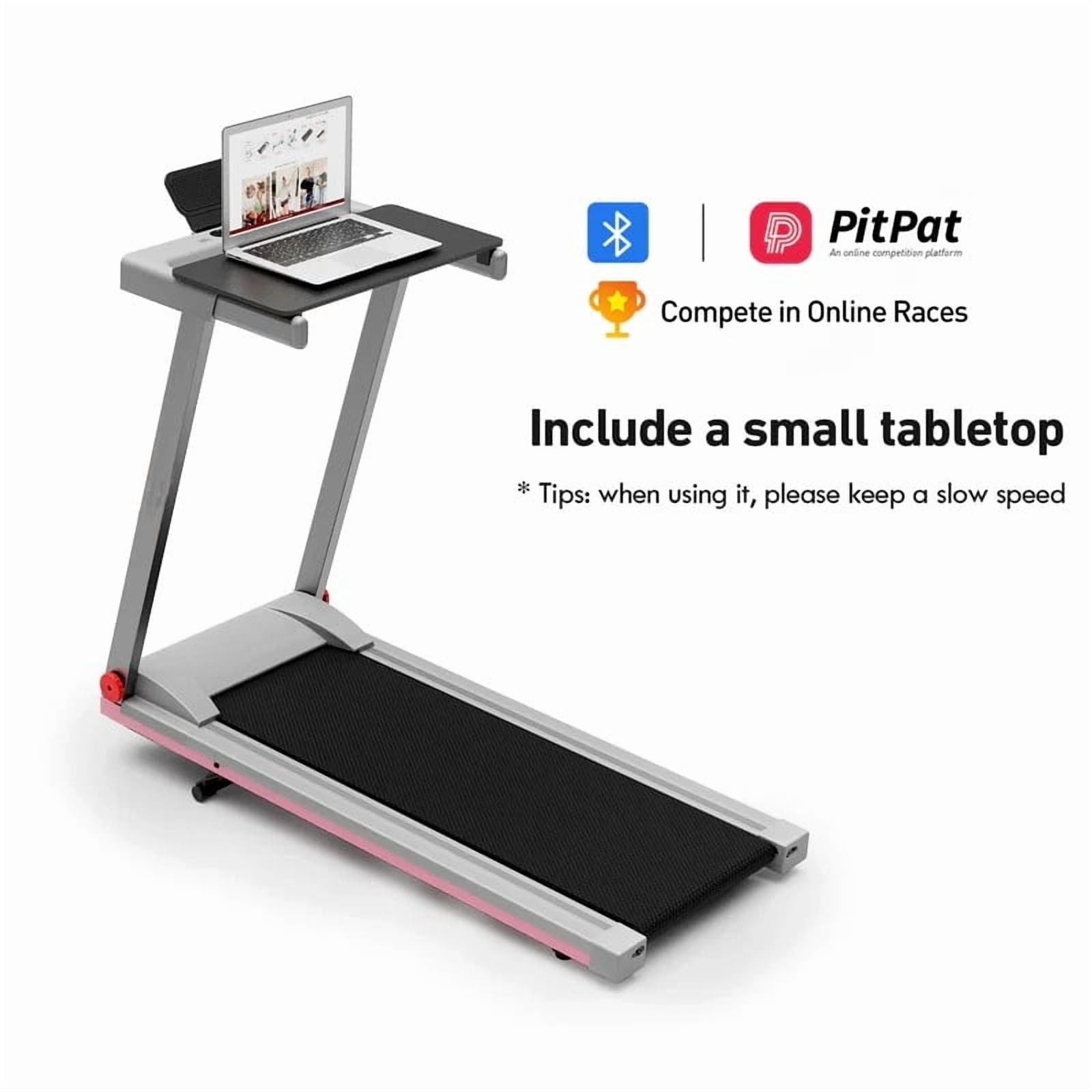 SSPHPPLIE Folding Treadmill with 6% Incline for Home,300 LBS Capacity, 3 HP,0.6-7.5MPH,Easy Assembly for Small Space