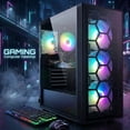 thumbnail image 5 of STGAubron Gaming Desktop PC, Intel Core i7 up to 3.9GHz, 32G RAM, 1TB SSD, GeForce GTX 1660 Super 6G, WiFi, BT 5.0, RGB Fan x4, Windows 11 Home, 5 of 5