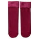 thumbnail image 1 of Qarigey Calcetines cálidos para mujer, calcetín térmico grueso para otoño e invierno, cálido, cómodo, transpirable, calcetín para dormir Medias Vino rojo sin paquete, 1 of 6
