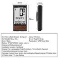 thumbnail image 2 of Solar Cell 5 Languages Wireless Bike Computer Auto ON/OFF Cycling Speedometer Odometer Waterproof Backlight Bicycles Stopwatch, 2 of 7