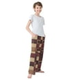 thumbnail image 4 of FORMRS Kids Pajama Pants with Pockets Size 13-14Y Boys Lounge Sleep Bottoms, Star Spangled Squares, 4 of 8