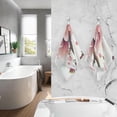 thumbnail image 5 of Coolnut Spring Pink Flowers Hand Towels 2 Pieces, Cotton Bath Towel for Drying Face Hands Body Decorative Water Absorbent Lightweight Towels for Bathroom Ktichen Travel Gym, 16"x28", 5 of 6