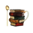 thumbnail image 2 of ERK Literary Retro Painted Book Cup Hand Painted Literary Theme Hand Painted Mug Book Shape Coffee Cup Reading Lover Study Water Cup, 2 of 5