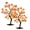 2PCS for sale: 0.45m 48-light LED curved rod rose, variant on Artificial Bonsai Tree Lighted Tabletop Fake Plant with LED Lights