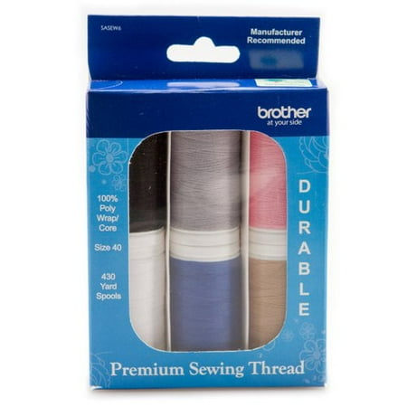 Brother SASEW6 6-Spool Sewing Thread - Walmart.com