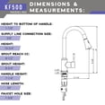 thumbnail image 7 of Strictly Sinks Traditional Pull Down Kitchen Faucet Matte Black with 360° Swivelling Spout, Spray & Stream Modes, 7 of 7