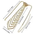 thumbnail image 5 of Unique Layers Rhinestones Tie Necklace Uniform Suit Tie Uniform Tie Encrusted Rhinestones Long Necklace, 5 of 6