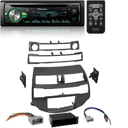 Pioneer CD Receiver with Improved Pioneer ARC App Compatibility, MIXTRAX, Built-in Bluetooth, and Color Customization W/ Car Radio Stereo Install Dash Kit Harness Antenna for 2008-2012 (Best Car Customization App)