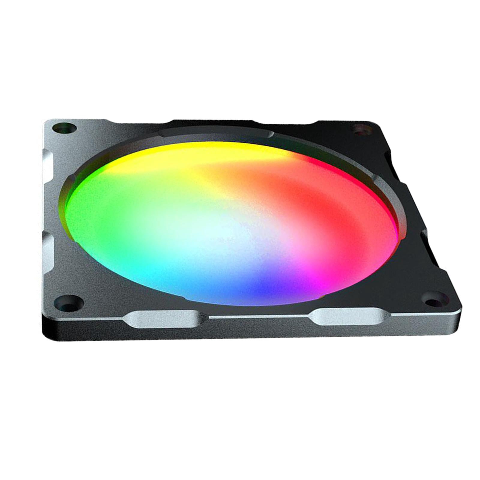 Wzmzjy LED RGB Desktop Computer Case Cooling Fan CPU Cooler Radiator Easy Installations 12cm